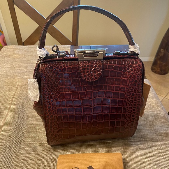 Patricia Nash Bags Patricia Nash Croc Plum Nela Satchel Nwt Poshmark